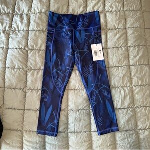 Blue Patterned Leggings